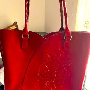 Patricia Nash large leather tote